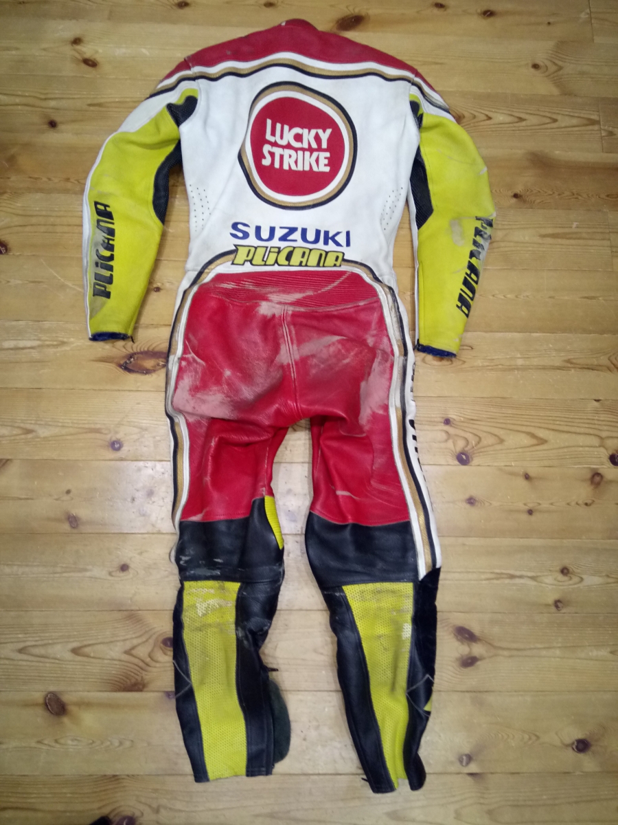 最終！LUCKY STRIKE suzuki ラッキーストライク スズキ MFJ公認 革