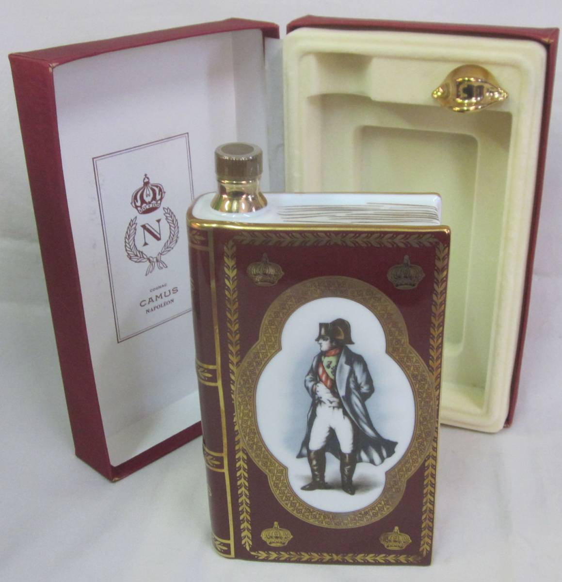 古いお酒 CAMUS カミュ ナポレオン ブック リモージュ陶器ボトル 4本