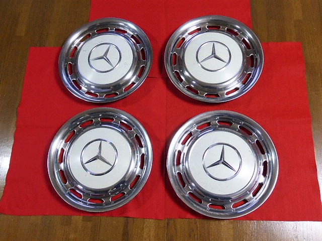 即決 ベンツ ホイールキャップ ホイールカバー 14インチ 古い BENZ W112 W114 W108 W109 W123 W116 W113 R107 W111 280SE 450SEL 他 純正