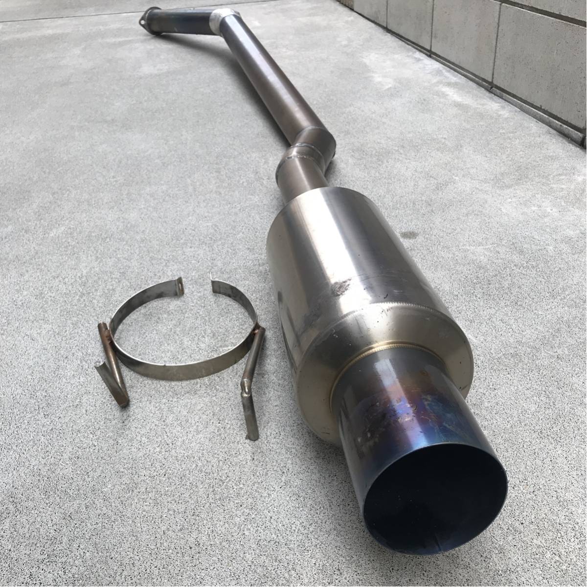 RB26 ワンオフ　チタンマフラー BNR32 ワンオフ チタンマフラー 触媒以降 GT-R RB26 BNR32R32GT-Rに