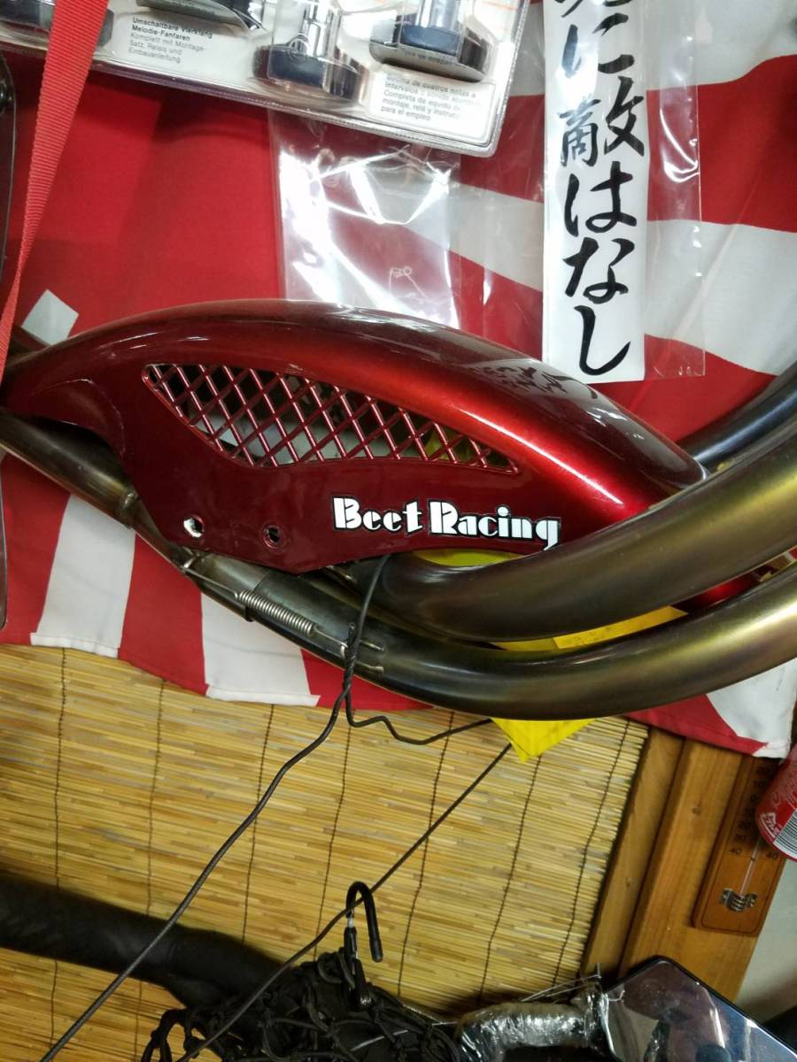 CBX400F フロントフェンダー 赤黒 2型カラー 汎用？フロントフェンダー