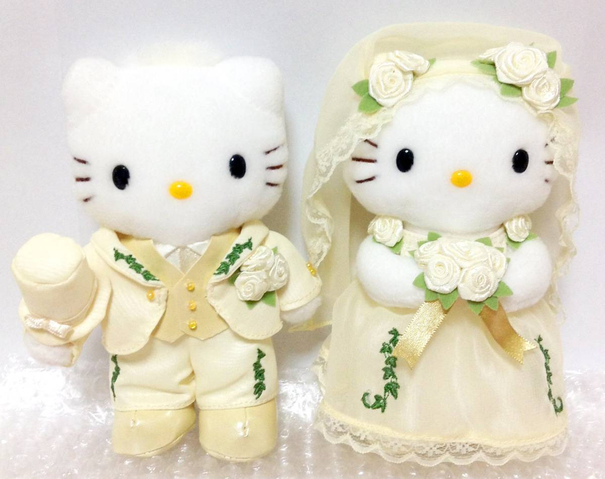 Hello Kitty ウェディングドール ペア ぬいぐるみ | ヤマダウェブコム