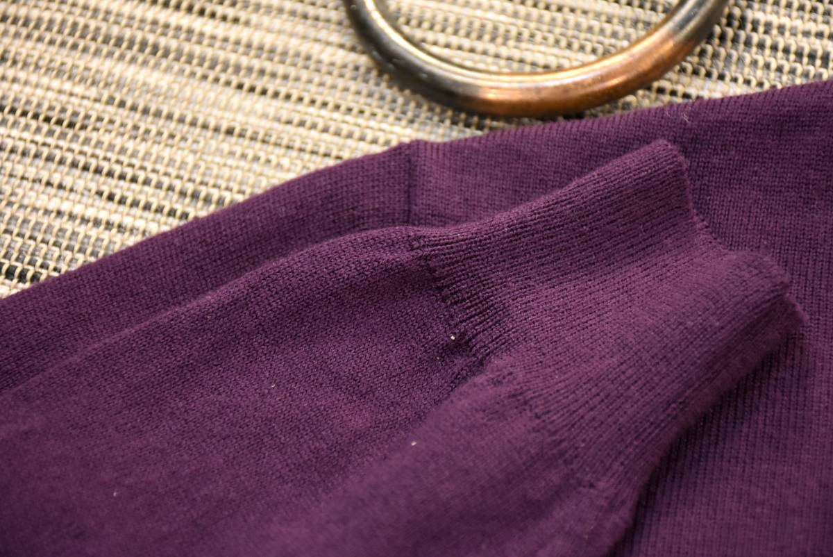 イタリア製 roberto collina ロベルトコリーナ ニット セーター 48 パープル ウール100%