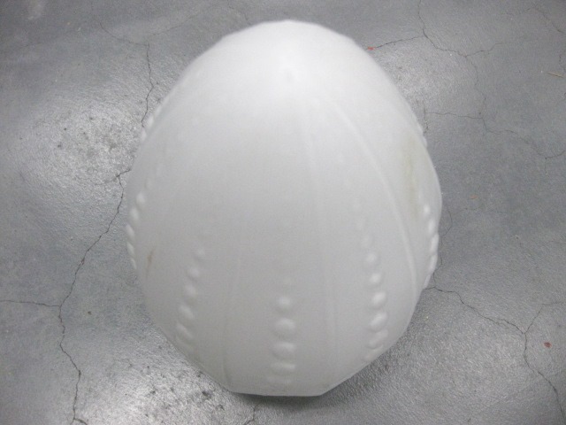 【昭和レトロ百貨店】プレスガラス電笠②乳白ガラス照明　