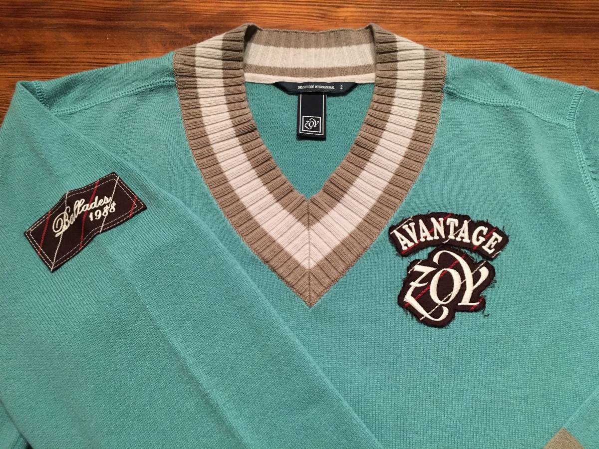 23区　オンワード　カシミヤ混　セーター　緑　M