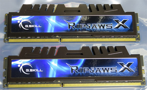 Barrette Mémoire G.SKILL RipjawsX 8Go (2x4Go) DDR3 1333 MHz CL9-9-9-24