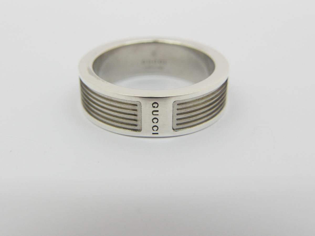 1T490□■GUCCI グッチ シルバー925 リング サイズ13 超美品！■□【ニューポーン】
