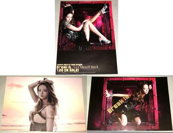 告知・非売品ポスター3枚セット 安室奈美恵 [Break It / Get Myself