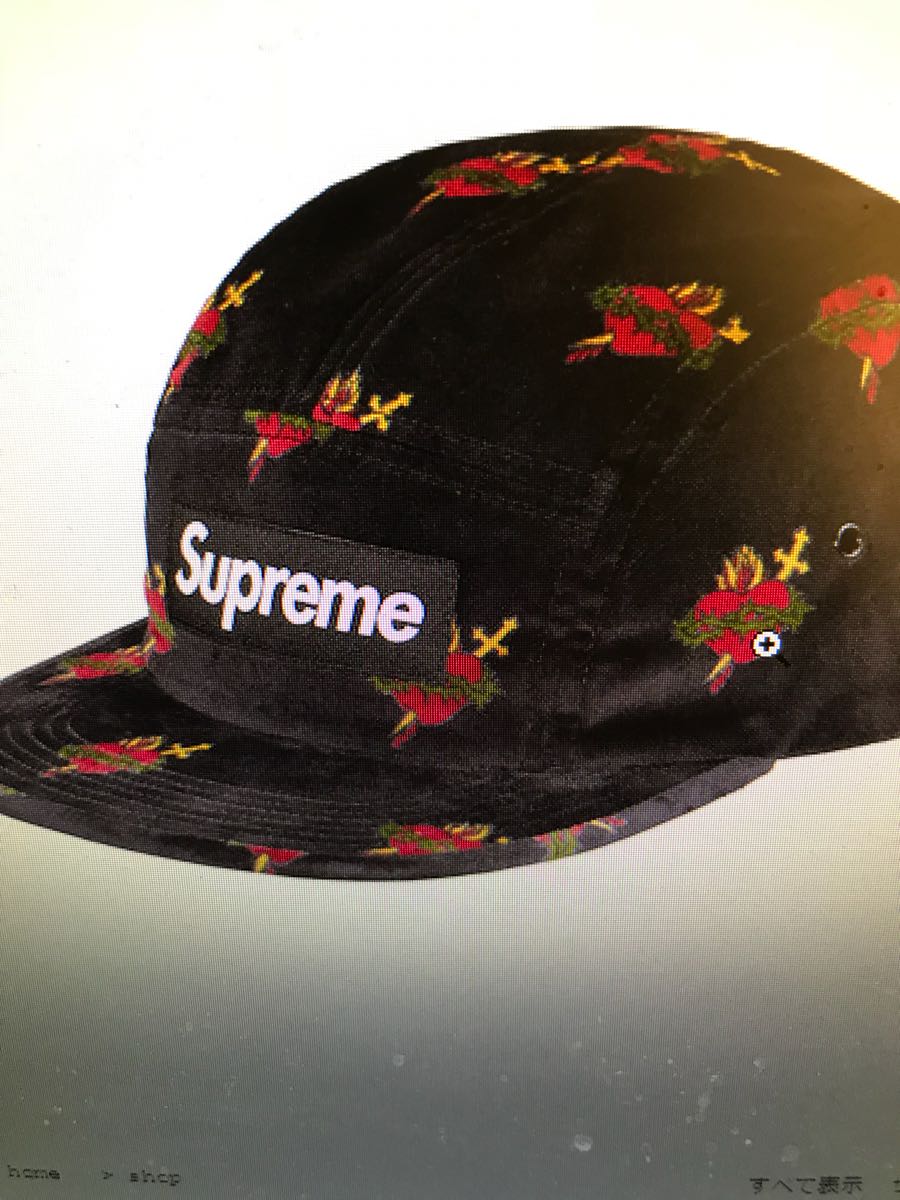 Supreme Sacred Hearts Camp Cap　新品未使用　黒 送料込み！！ Supreme Sacred Hearts Camp Cap (FW17) - $54
