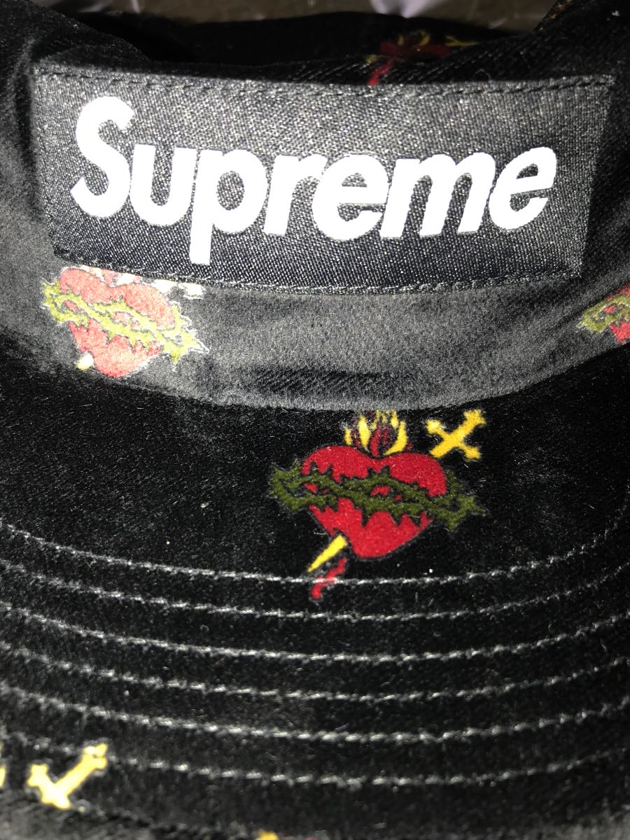 Supreme Sacred Hearts Camp Cap　新品未使用　黒 送料込み！！ Supreme Sacred Hearts Camp Cap (FW17) - $54