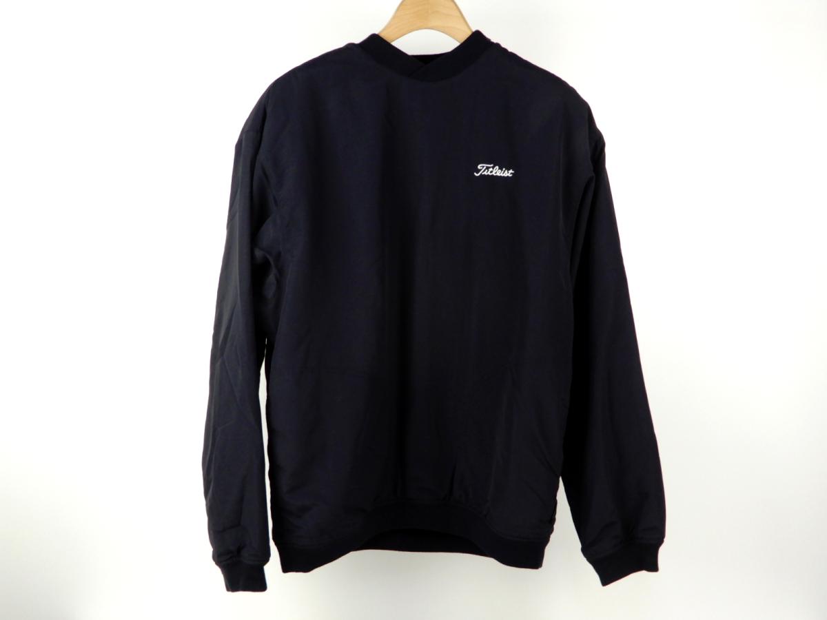 aday★【即決】★タイトリスト★暖か♪長袖/中綿入りプルオーバー★ネイビー★L★USED★6859