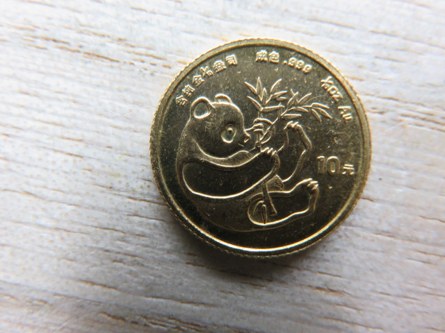 中国 1984年 10元 パンダ金貨 3.11g ,画像1984年パンダ金貨です 公式