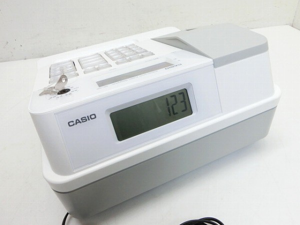174va/101Y○CASIO カシオ 電子レジスター SE-G2-WE ホワイト 動作OK 美品