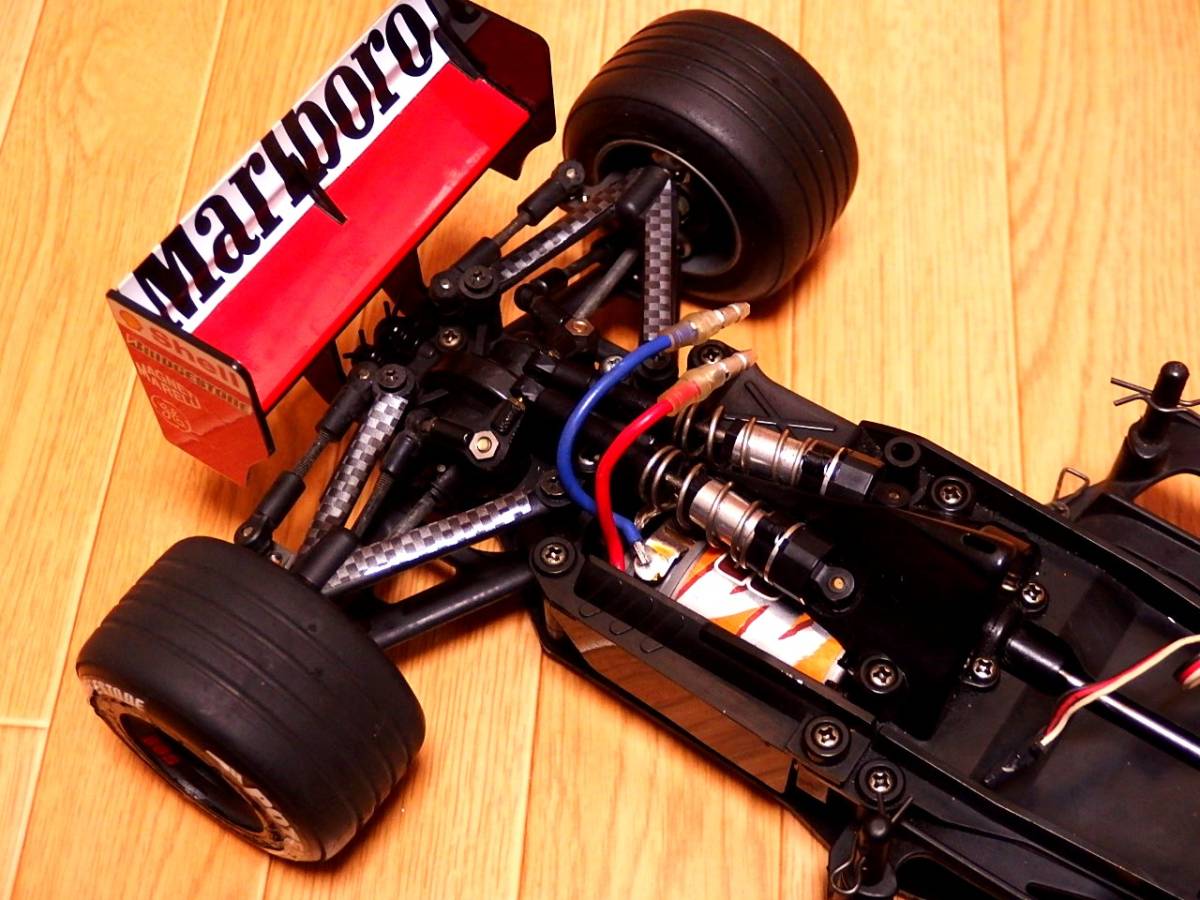 タミヤ F1 F201 ボディ付 シャーシセット オプションパーツ付