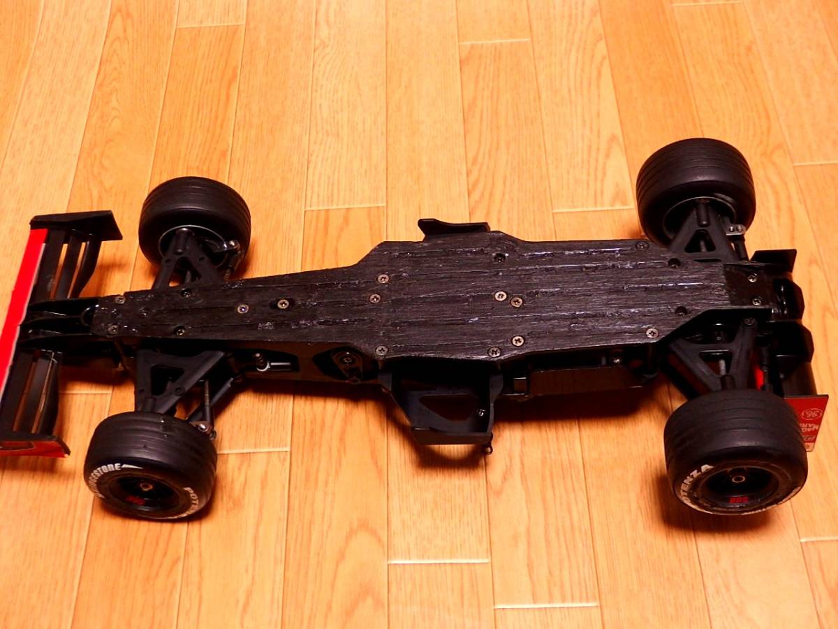 タミヤ F1 F201 ボディ付 シャーシセット オプションパーツ付