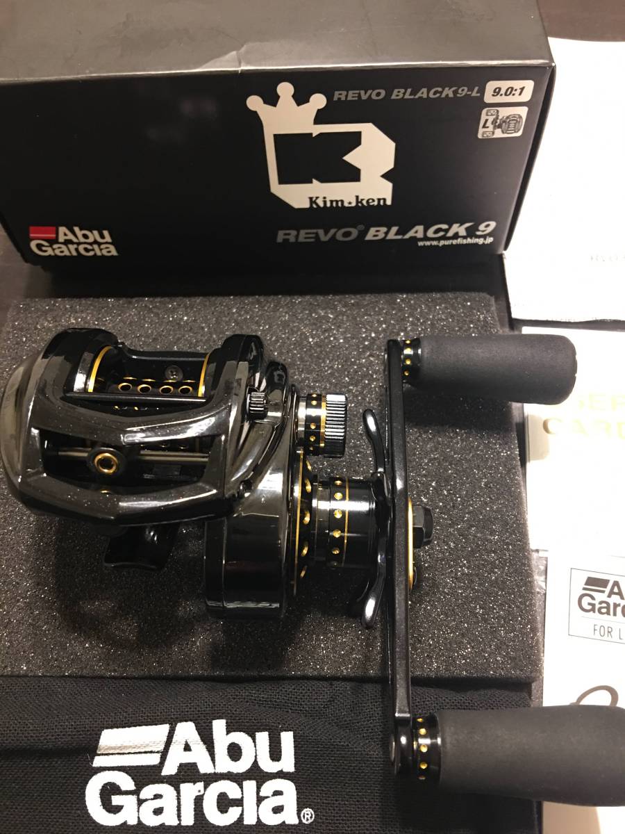 アブ レボ ブラック9 左 revo 美品 アブガルシアREVO BLACK9