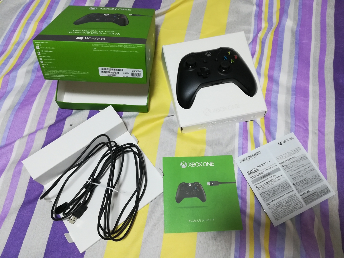 Xbox one コントローラ USBケーブル付　PC使可　7MN-00005