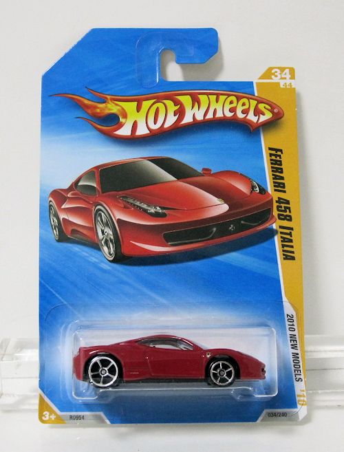 ホットウィール フェラーリ 458 ITALIA 赤 フェラーリ 0 イタリア