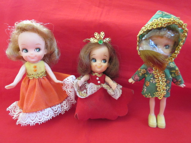 可愛い♪チーちゃん☆トンちゃん☆ケーちゃん　昭和当時　古い着せ替え人形☆♪