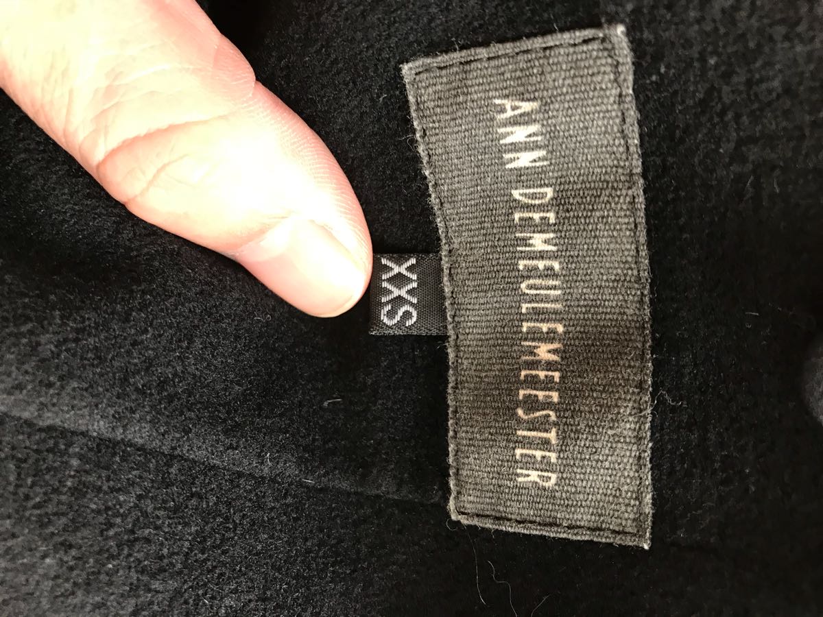 ANN DEMEULEMEESTER コート XXS ウール×カシミヤ混 アンドゥルムメス