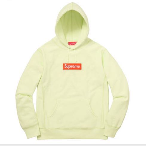 国内正規 Supreme 17AW Box Logo Hooded Sweatshirt イエロー 黄色 Sサイズ ボックス ロゴ シュプリーム パーカー