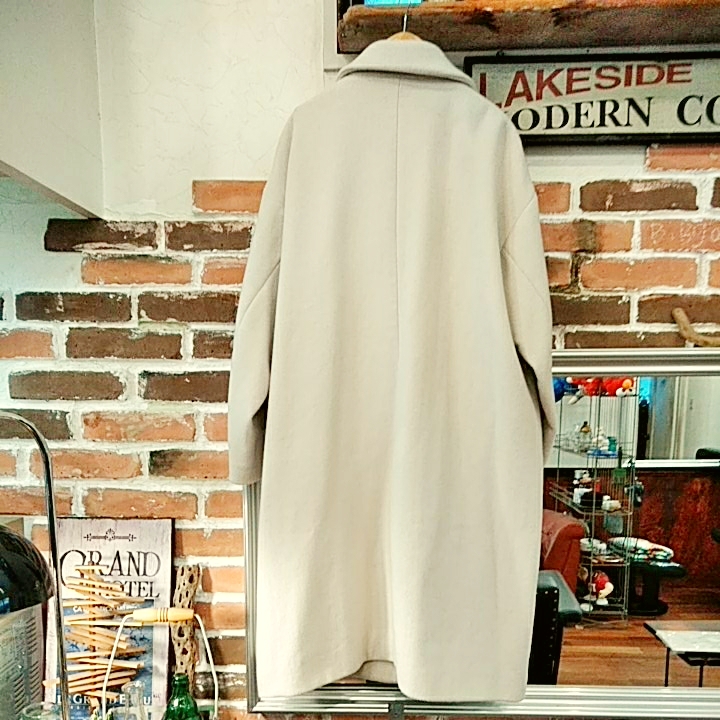 ジャーナルスタンダード　16AW ウールコート　ドロップショルダー　ワイド幅　ゆったりデザイン　