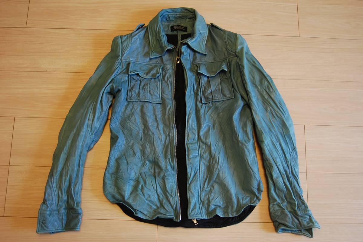 ★定10万以上★美品　【バーニーズニューヨーク】　★レザージャケット　★イタリアンカラー