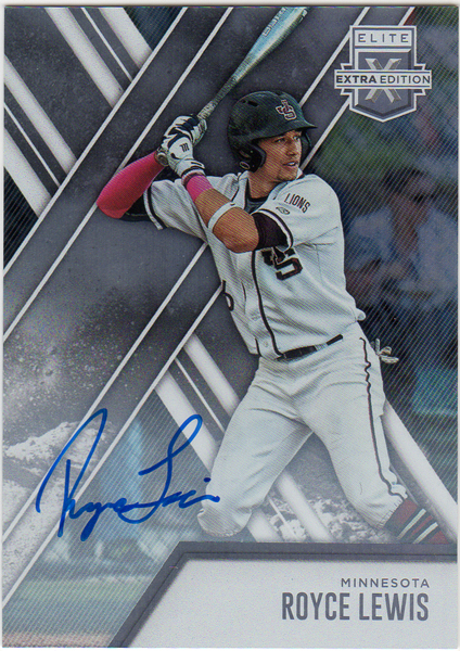 Royce Lewis 2017 Panini Elite Extra Edition Auto ！！ロイス・ルイス 直書き 直筆サインカード！！ドラフト全体1位 Minnesota Twins