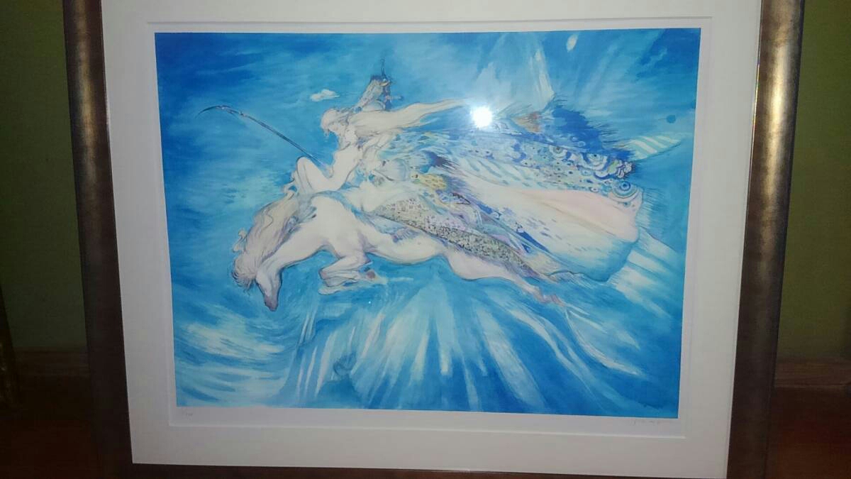 天野嘉孝【天馬の夢】リトグラフ ファイナルファンタジー Amano