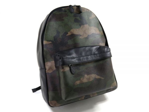 COACH コーチ F59914 QBMGQ リュックサック バックパック ダークグリーンカモフラージュ 623