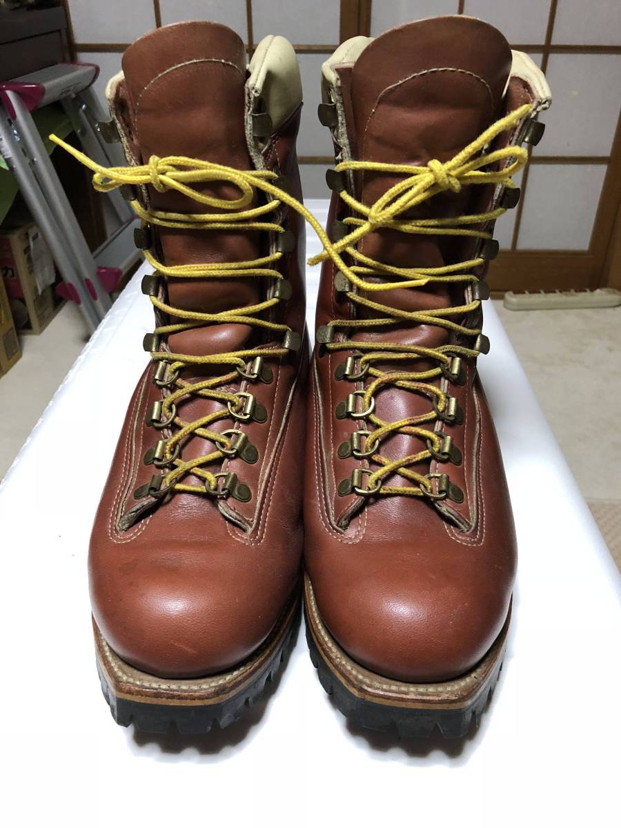 8.5E 良品 白タグ】Chippewa チペワ 編み上げブーツ 90313 赤スエード