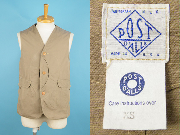 POST ベスト Royal OVERALLS O'ALLS ロイヤルトラベラー ポスト