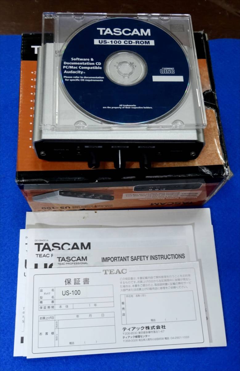 TASCAM　タスカム　DAC　US-100　中古品