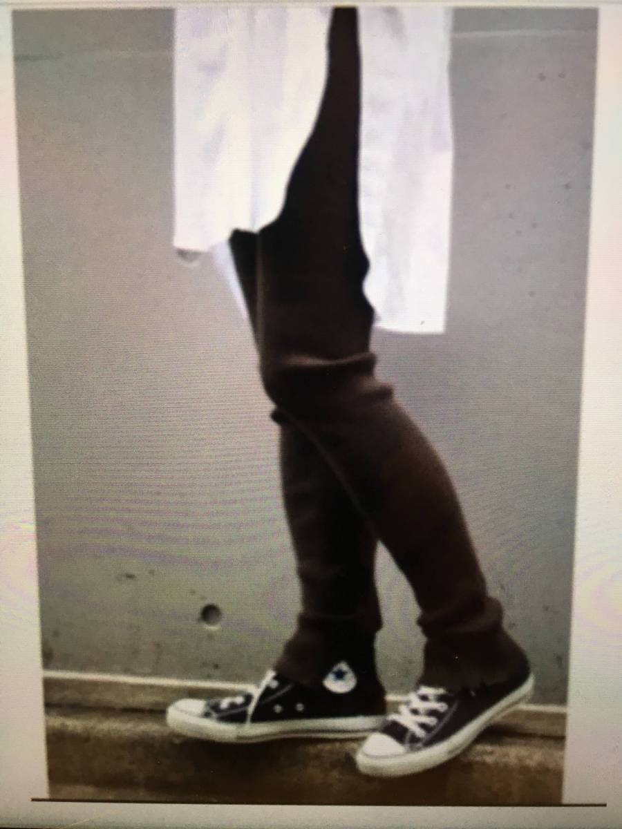 フレームワーク FRAMeWORK 金子彩コラボ ニットレギンス ダメージ チョコレートブラウン