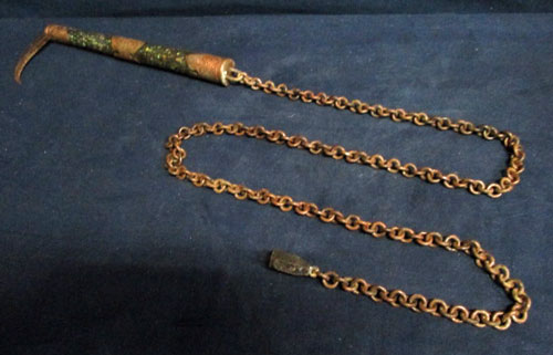 江戸期 武器装具 螺鈿宝飾がある 鎖鎌 忍者道具 忍び武具 江戸玩具 刀剣