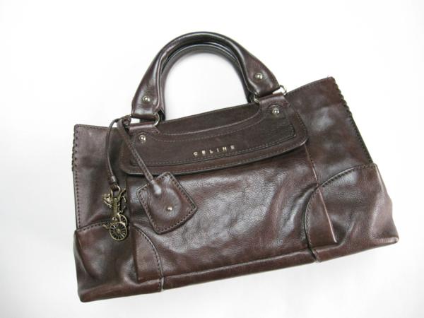 ●中古美品●セリーヌ●ハンドバッグ●茶革●ブギーバッグ●