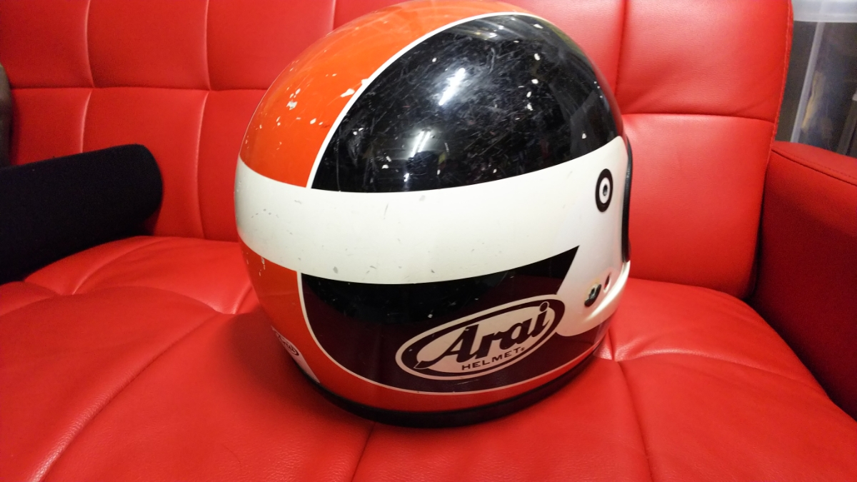 当時物 アライ ヘルメット 平忠彦 公式通販 レプリカ RX-7X 。 Arai 