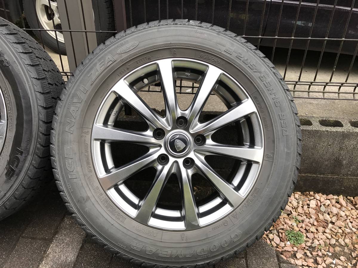 ☆グッドイヤー ICE NAVI ZEA 205/65R16 アルミ付きスタッドレスタイヤ 