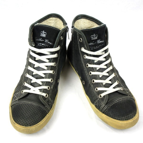 Upton Wholecut - LEATHER CROWN パンチングレザー スニーカー size26 