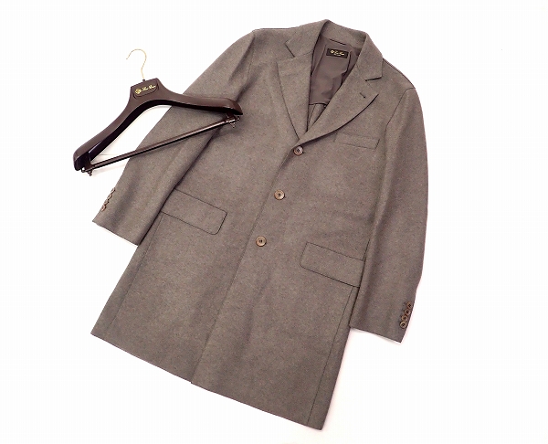 新同◇Loro Piana ロロピアーナ カシミヤ100％ チェスターコート S