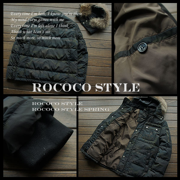 新品※国内未販売 高級 リアルファー迷彩 アウトドア 登山 ミリタリー系 ダウンジャケット/185-K607 迷彩ファー付きジャケット el1189 | elev fashion store powered by BASE