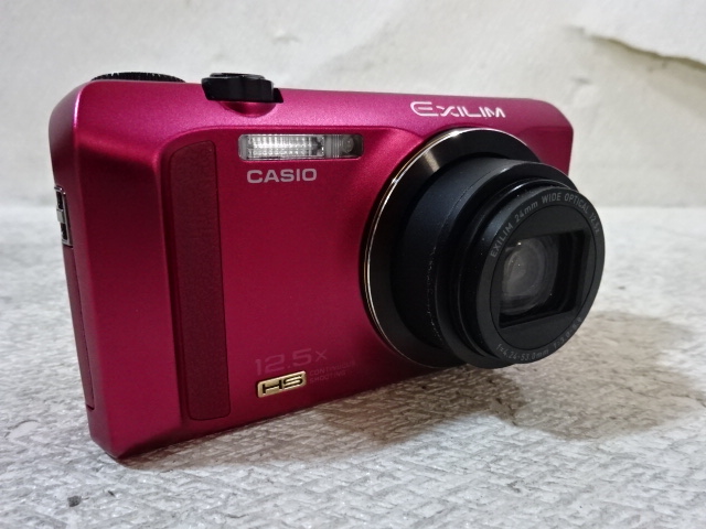 1610万画素◇◇CASIO EX-ZR200 HIGH SPEED EXILIM レッド デジカメ