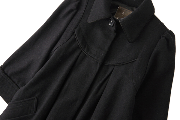 美品★A/Tエーティーアツロウタヤマ★38size/9号★コート黒C063 A&frasl;T - エーティー A.T ATSURO TAYAMAの通販