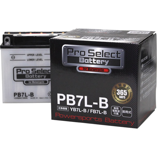 ProSelect(プロセレクト) バイクバッテリー PB7L-B (YB7L-B 互換) 液入り充電済み
