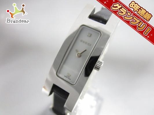 GUCCI(グッチ) 腕時計 3900L レディース シェル文字盤/2Pダイヤ
