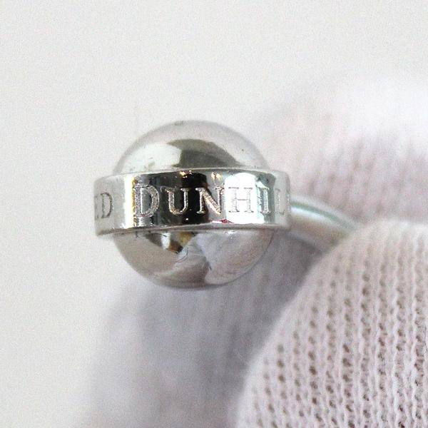 Dunhill ダンヒル カフリンクス メタル　クリア ブルー系 シルバー カフス ボタン ★鑑定済み本物保証★_3