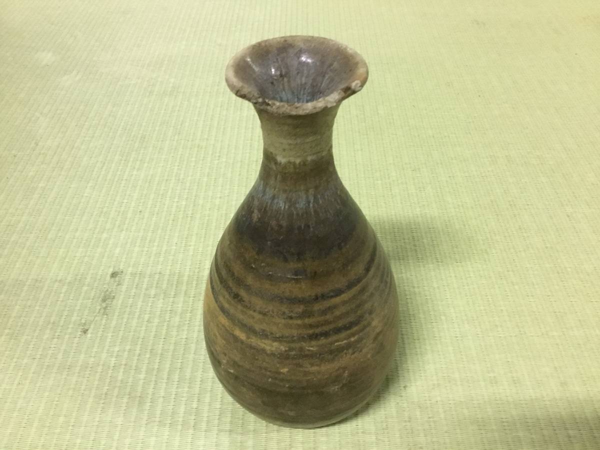 直売割引 古唐津徳利 唐津焼 酒器 花入 口に欠けあり 味わい良し