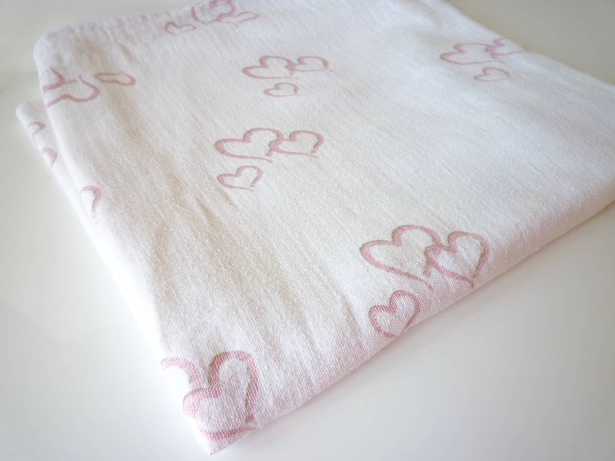 ★aden+anais★エイデンアンドアネイ おくるみ ２枚セット（ハート柄×星柄／オーガニックコットン／収納袋つき）_8