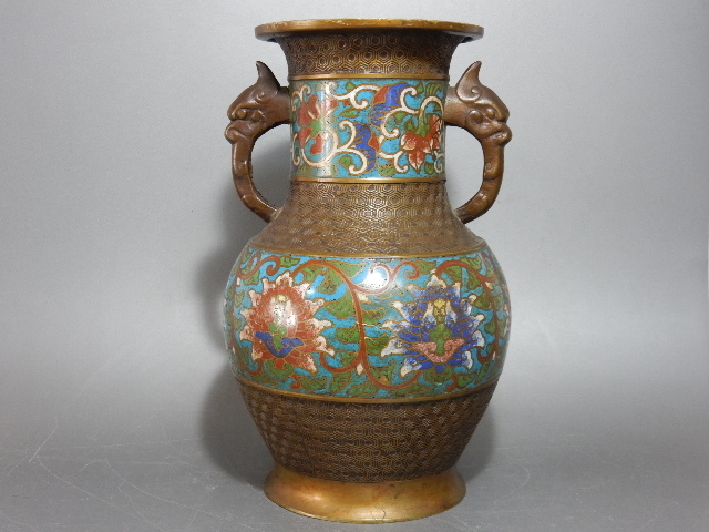 美術品・アンティーク・コレクション 中国美術【美品】銅胎 菓子器