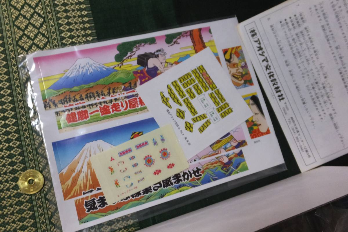 古ーい アオシマ 1/32 プラモデル 爆走 デコトラ列伝 4t 風来坊